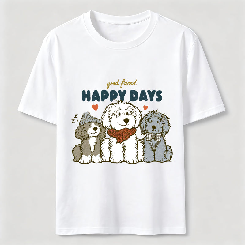 Happy Days Dog Friends Classic T-Shirt