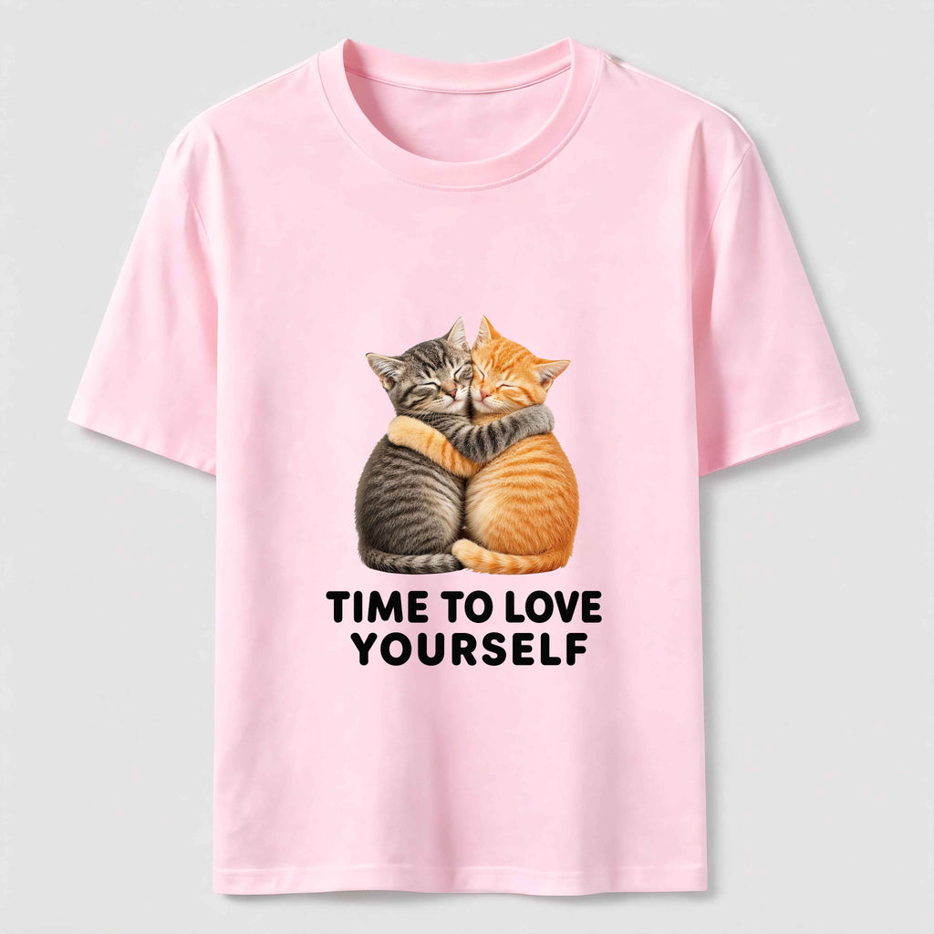Time to Love Yourself Cats Classic T-Shirt