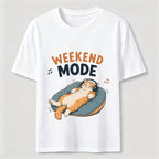 Weekend Mode Cat Classic T-Shirt