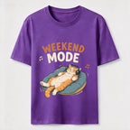 Weekend Mode Cat Classic T-Shirt