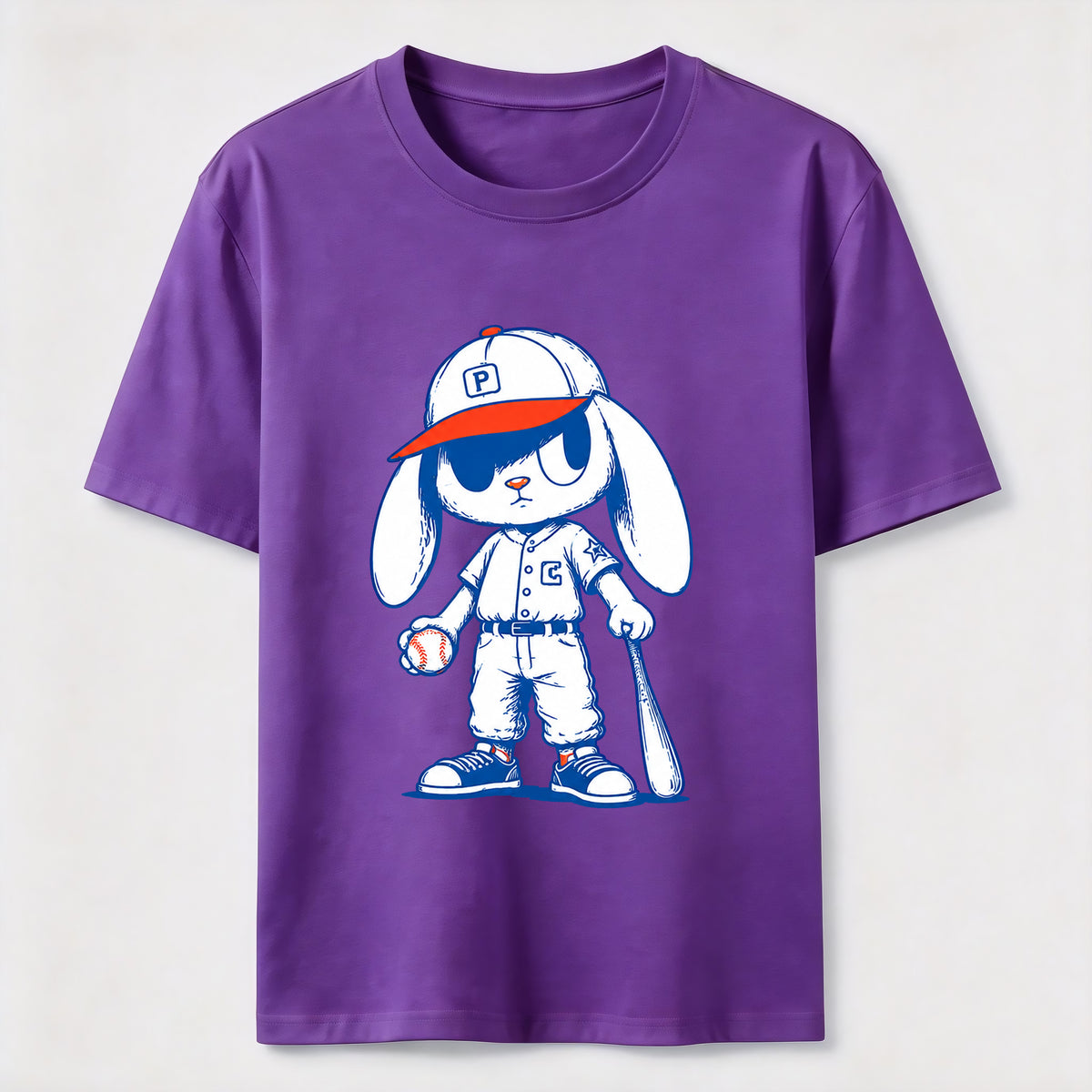 Sneaky Baseball Rabbit Classic T-Shirt
