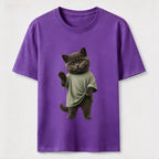 Dressed-Up Blue Cat Classic T-Shirt