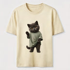 Dressed-Up Blue Cat Classic T-Shirt