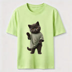 Dressed-Up Blue Cat Classic T-Shirt