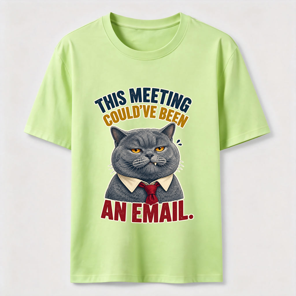 This Meeting Could Have Been an Email Cat Classic T-Shirt