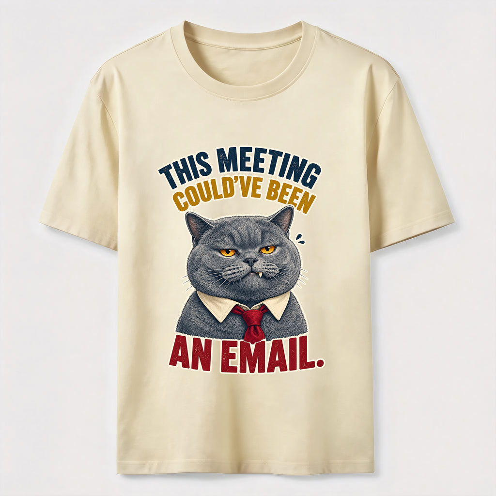 This Meeting Could Have Been an Email Cat Classic T-Shirt