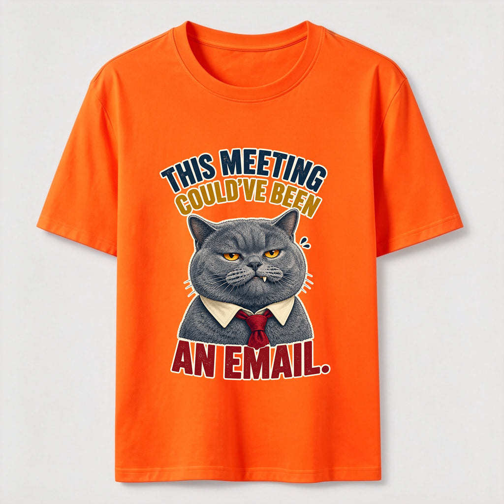 This Meeting Could Have Been an Email Cat Classic T-Shirt