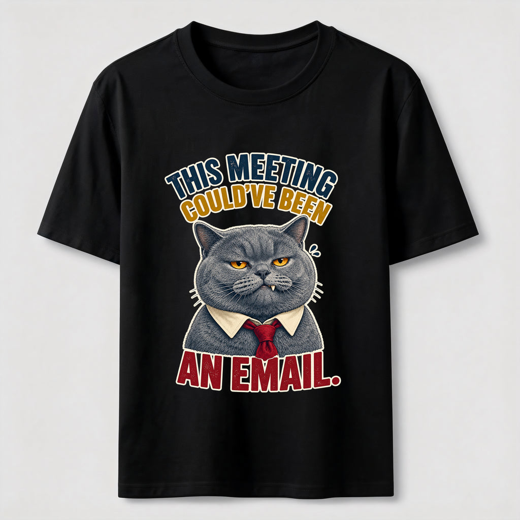 This Meeting Could Have Been an Email Cat Classic T-Shirt