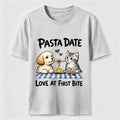 Pasta Date Love at First Bite Cat and Dog Classic T-Shirt