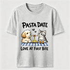 Pasta Date Love at First Bite Cat and Dog Classic T-Shirt