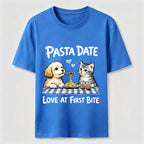 Pasta Date Love at First Bite Cat and Dog Classic T-Shirt