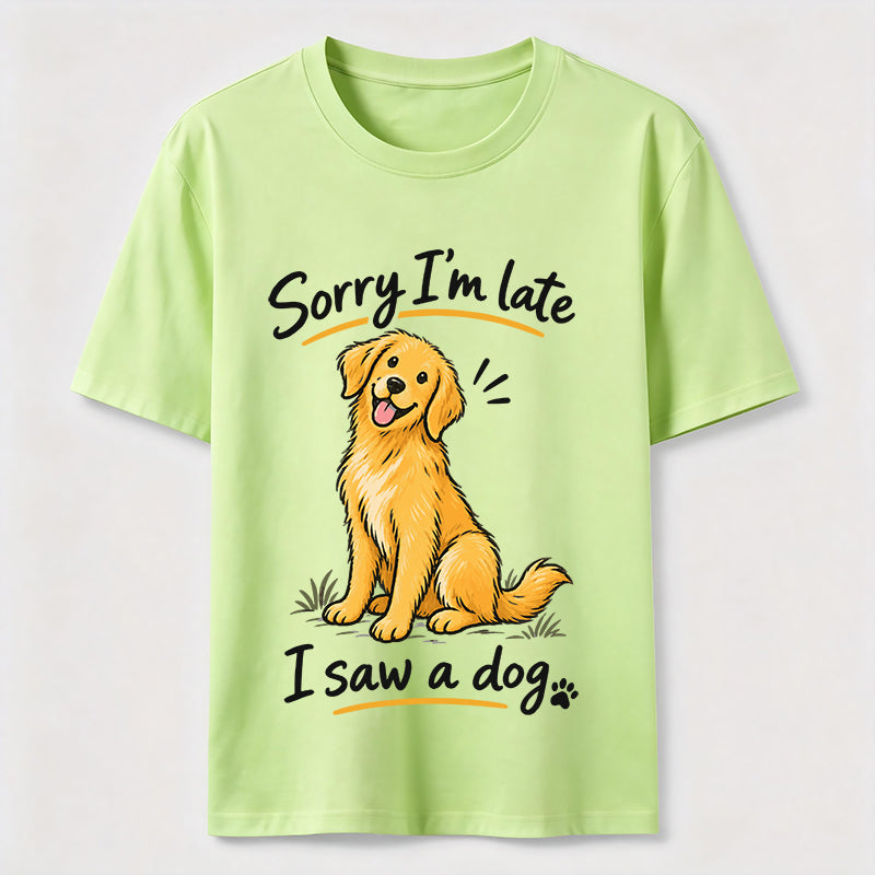 Sorry I Am Late Golden Retriever Classic T-Shirt