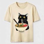 Hungry Ramen Cat Classic T-Shirt