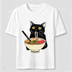 Hungry Ramen Cat Classic T-Shirt