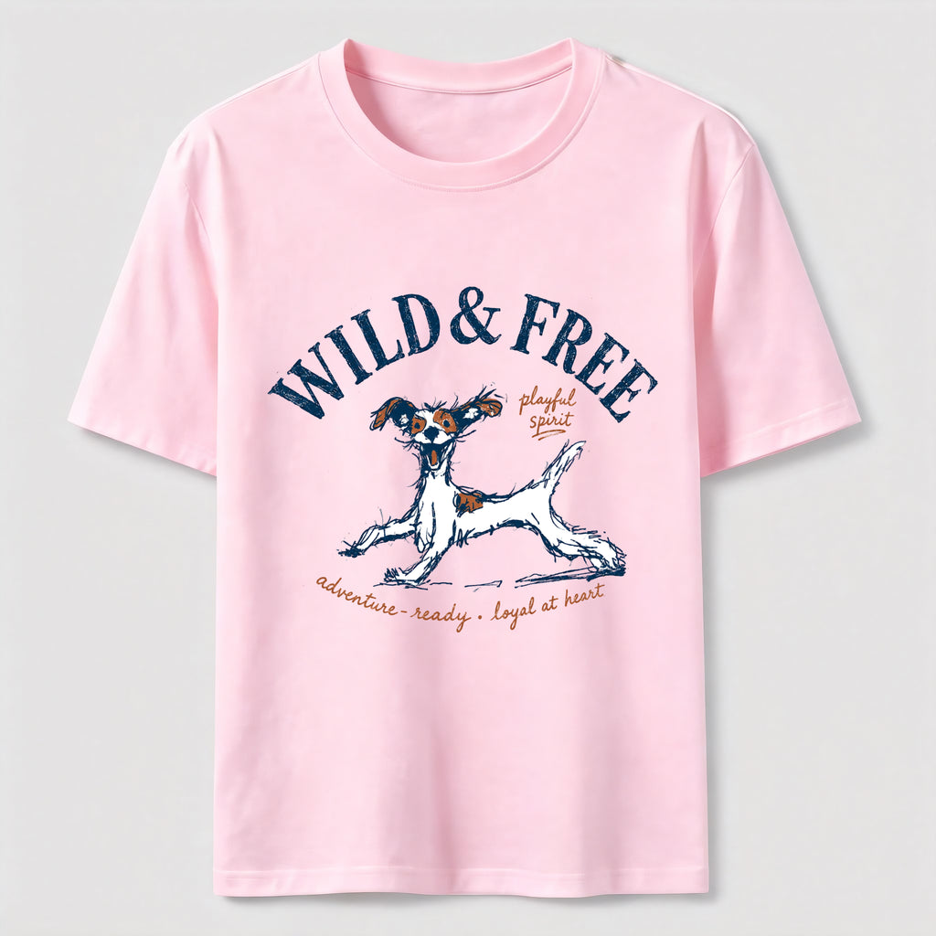 Wild and Free Dog Classic T-Shirt