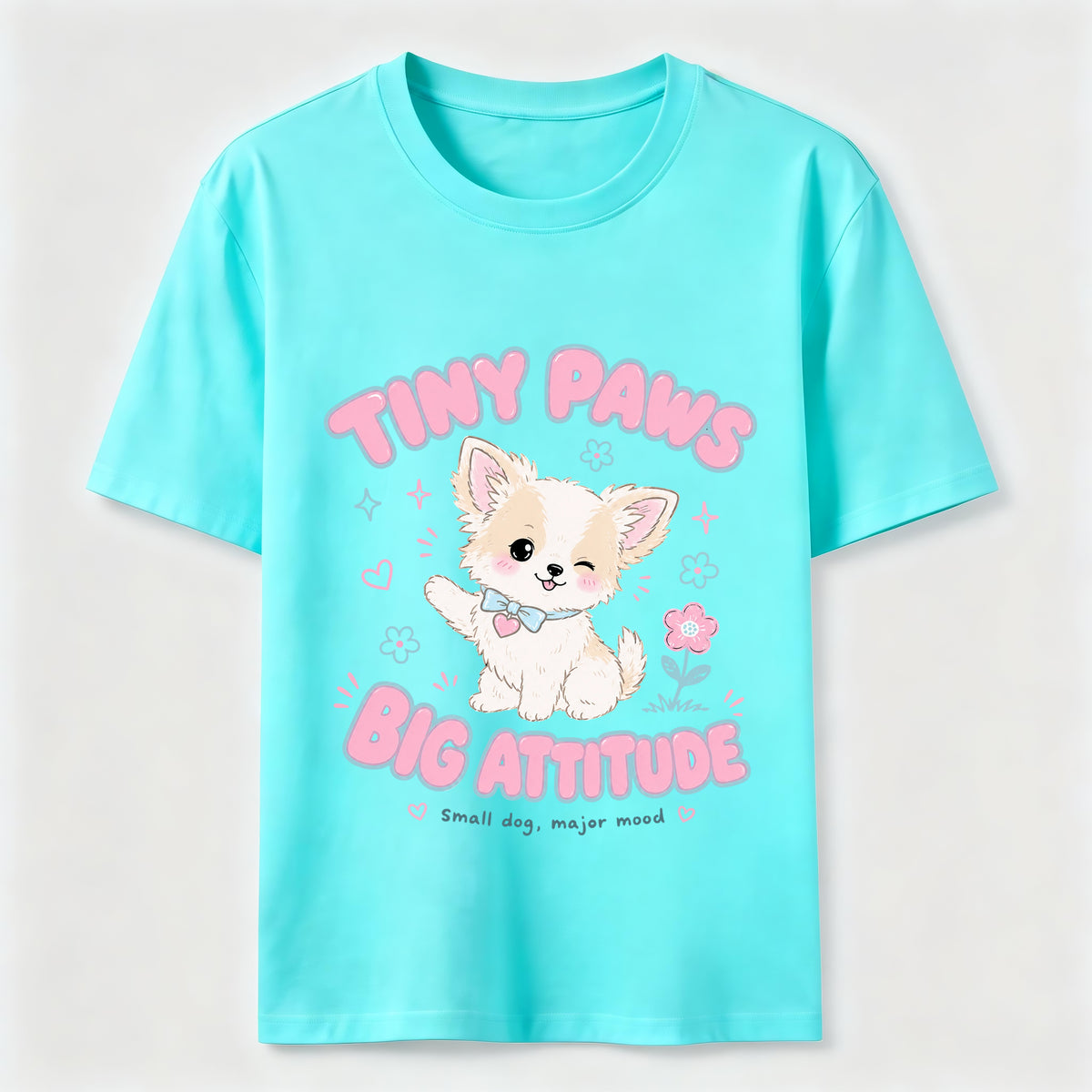 Tiny Paws Big Attitude Dog Classic T-Shirt