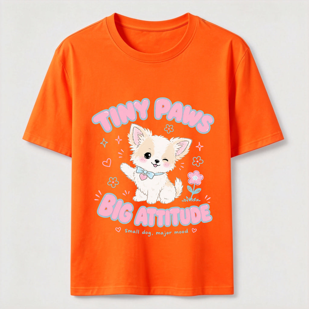 Tiny Paws Big Attitude Dog Classic T-Shirt