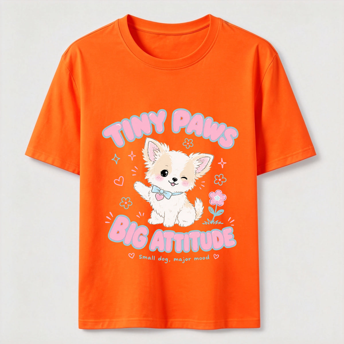 Tiny Paws Big Attitude Dog Classic T-Shirt