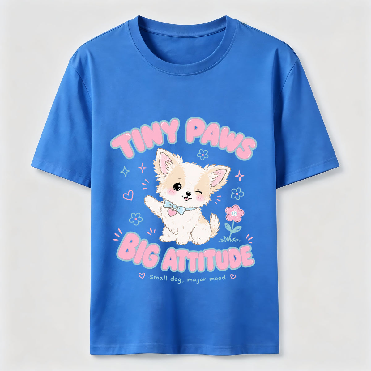 Tiny Paws Big Attitude Dog Classic T-Shirt