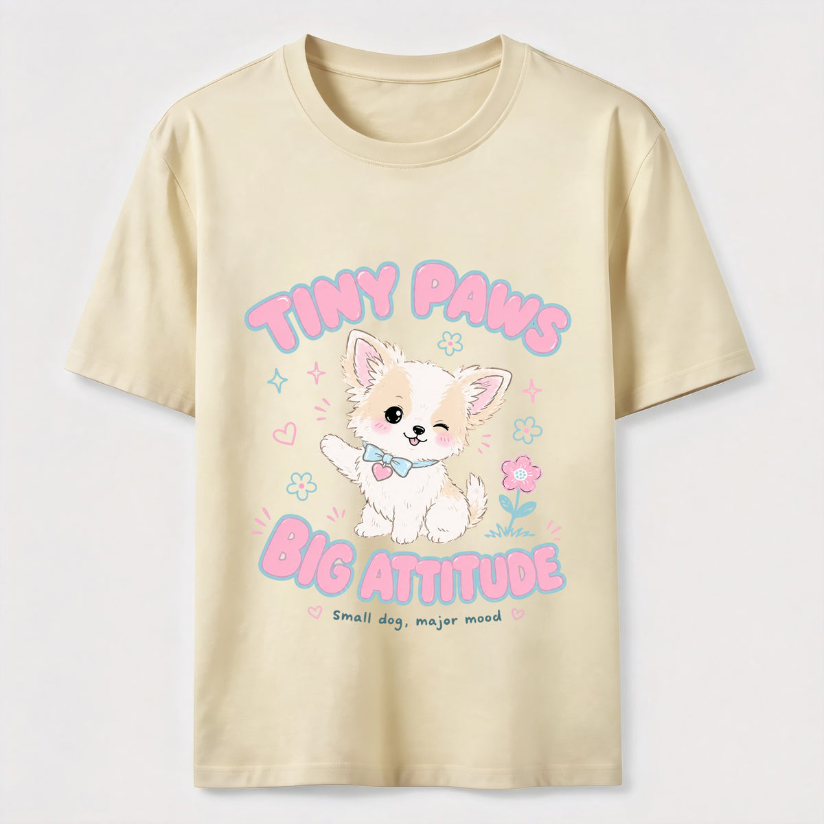 Tiny Paws Big Attitude Dog Classic T-Shirt