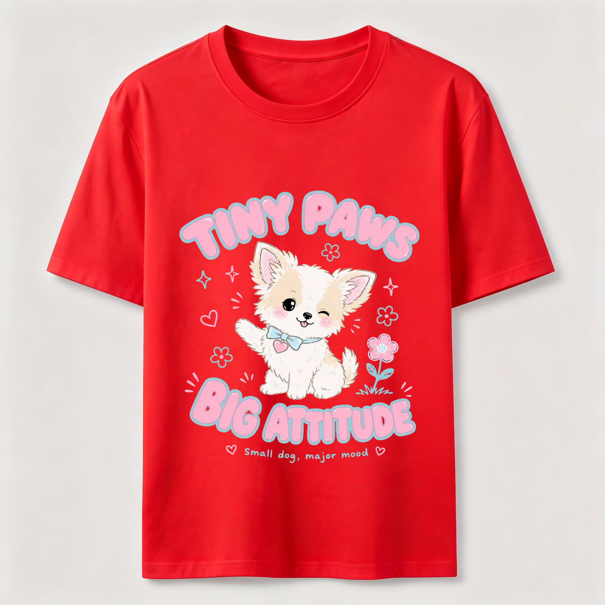 Tiny Paws Big Attitude Dog Classic T-Shirt