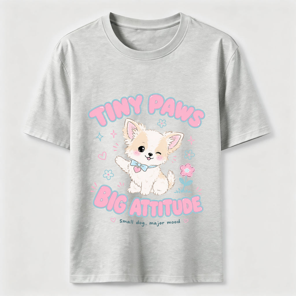 Tiny Paws Big Attitude Dog Classic T-Shirt