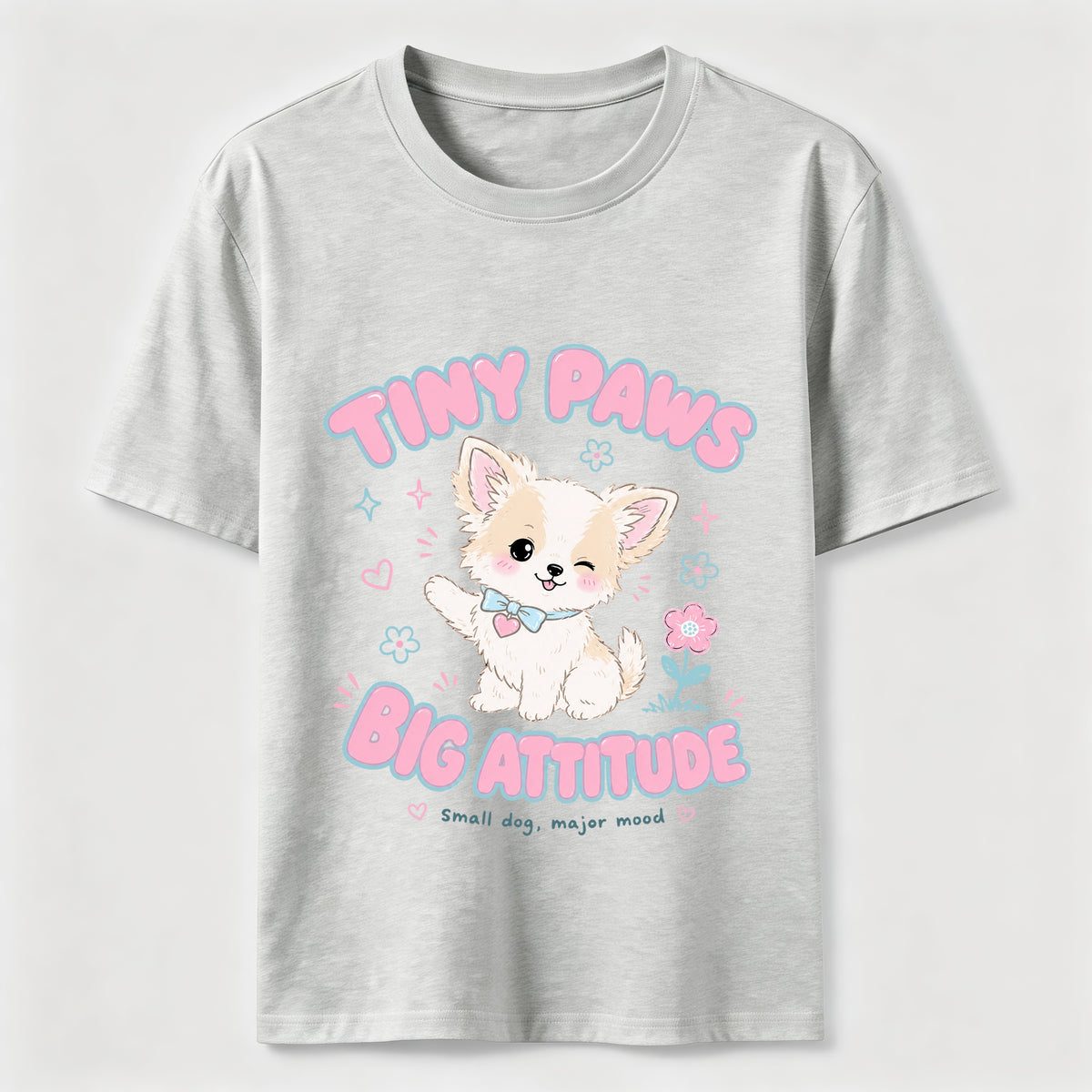 Tiny Paws Big Attitude Dog Classic T-Shirt