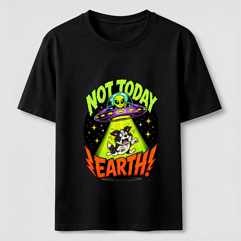 Not Today Earth Alien Dog Classic T-Shirt