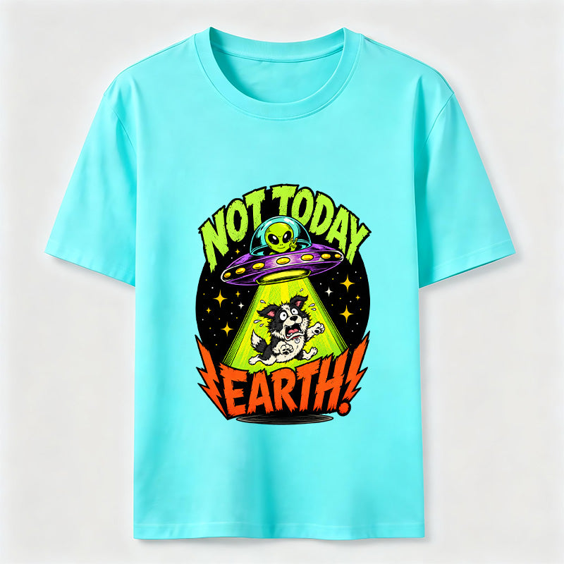 Not Today Earth Alien Dog Classic T-Shirt