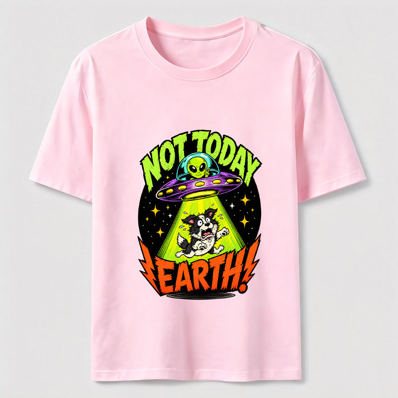 Not Today Earth Alien Dog Classic T-Shirt