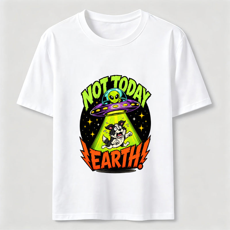 Not Today Earth Alien Dog Classic T-Shirt