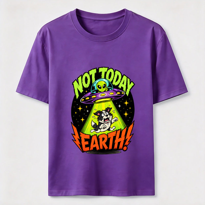 Not Today Earth Alien Dog Classic T-Shirt