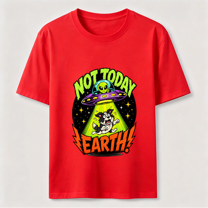 Not Today Earth Alien Dog Classic T-Shirt