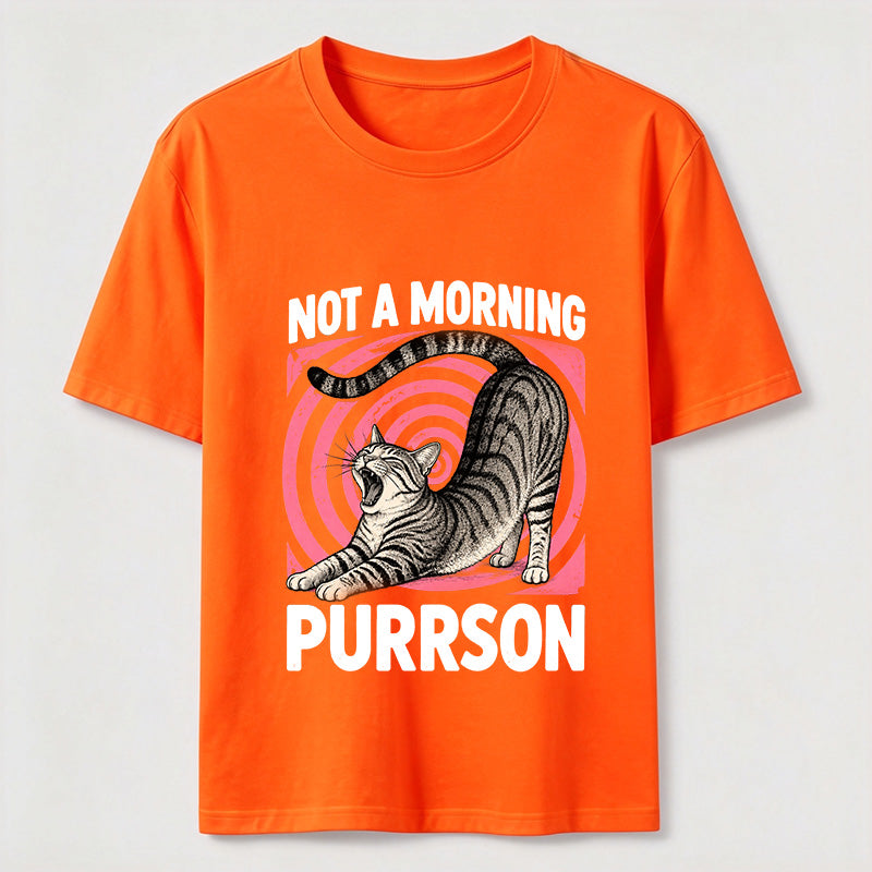 Not A Morning Purrson Cat Classic T-Shirt