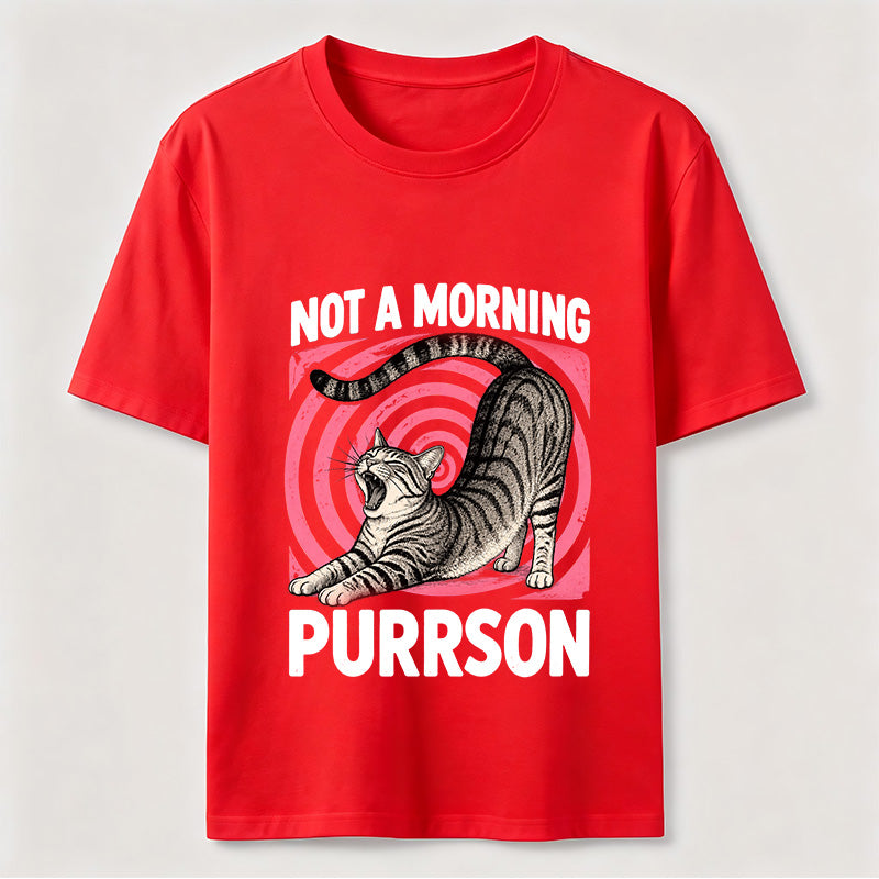 Not A Morning Purrson Cat Classic T-Shirt