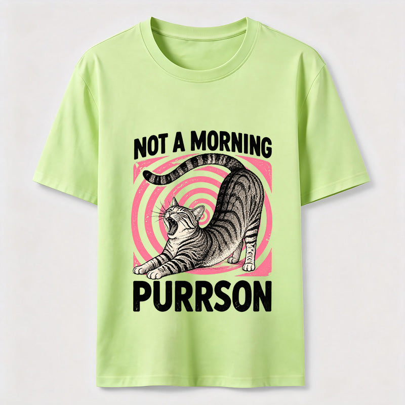 Not A Morning Purrson Cat Classic T-Shirt