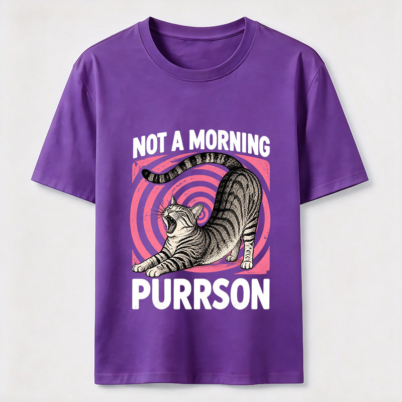 Not A Morning Purrson Cat Classic T-Shirt