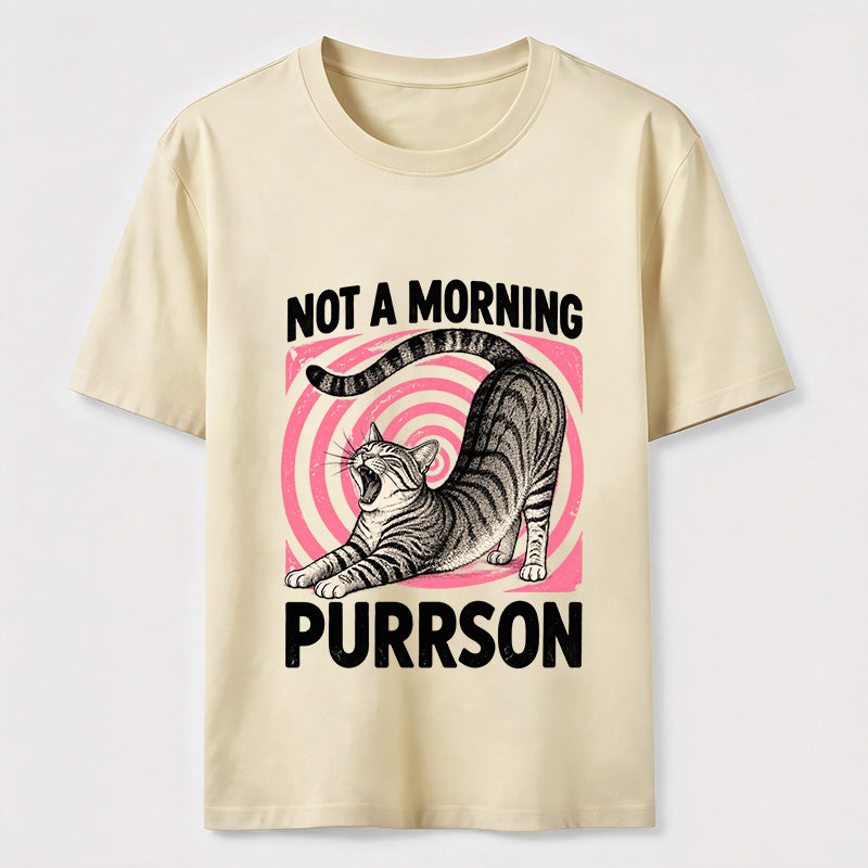 Not A Morning Purrson Cat Classic T-Shirt