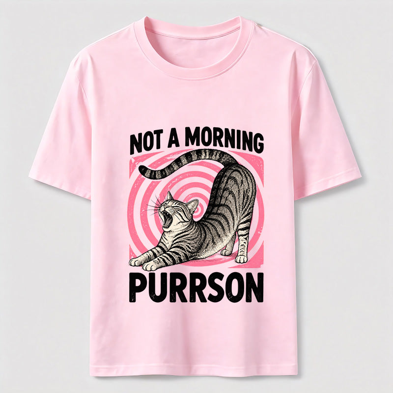 Not A Morning Purrson Cat Classic T-Shirt