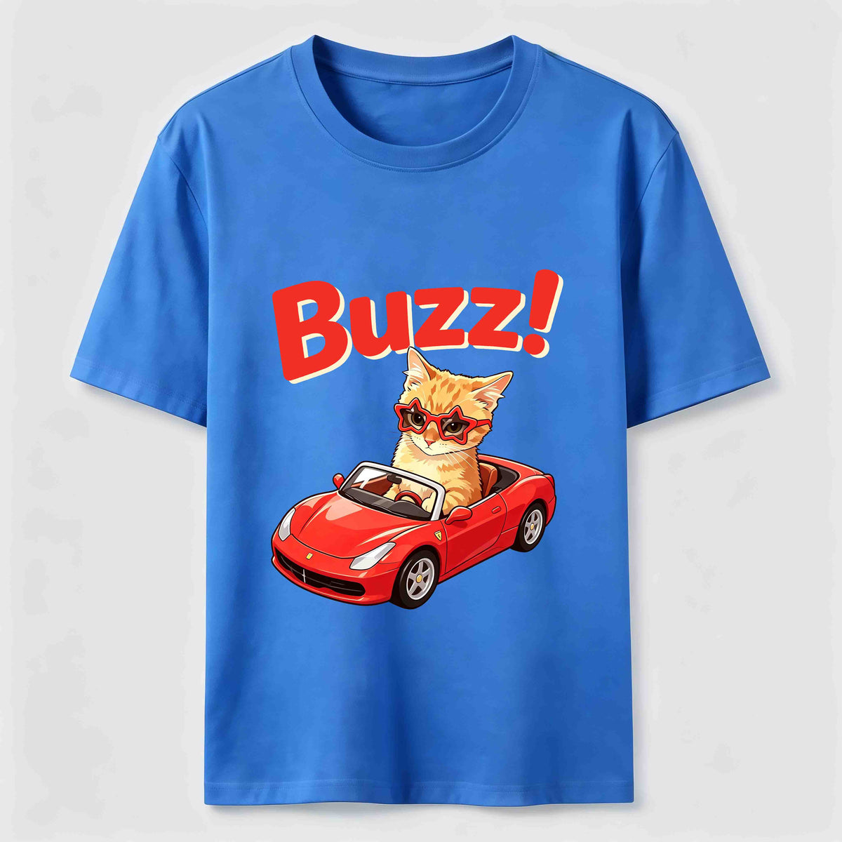 Buzz Sports Car Cat Classic T-Shirt