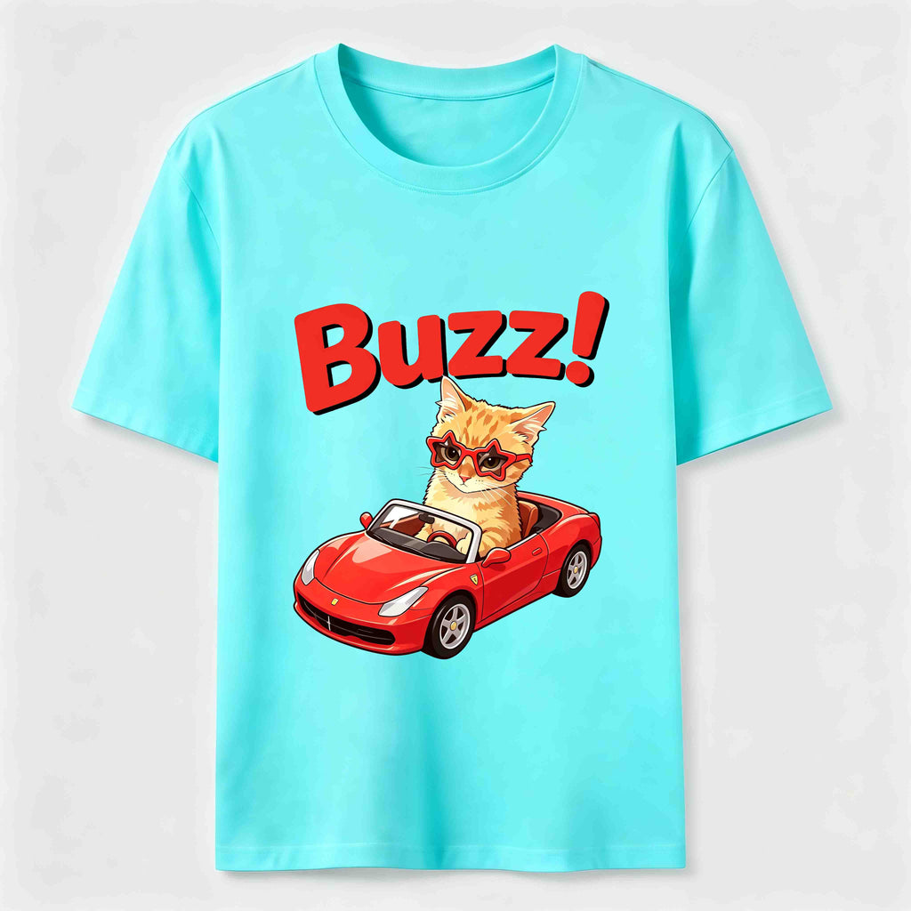 Buzz Sports Car Cat Classic T-Shirt