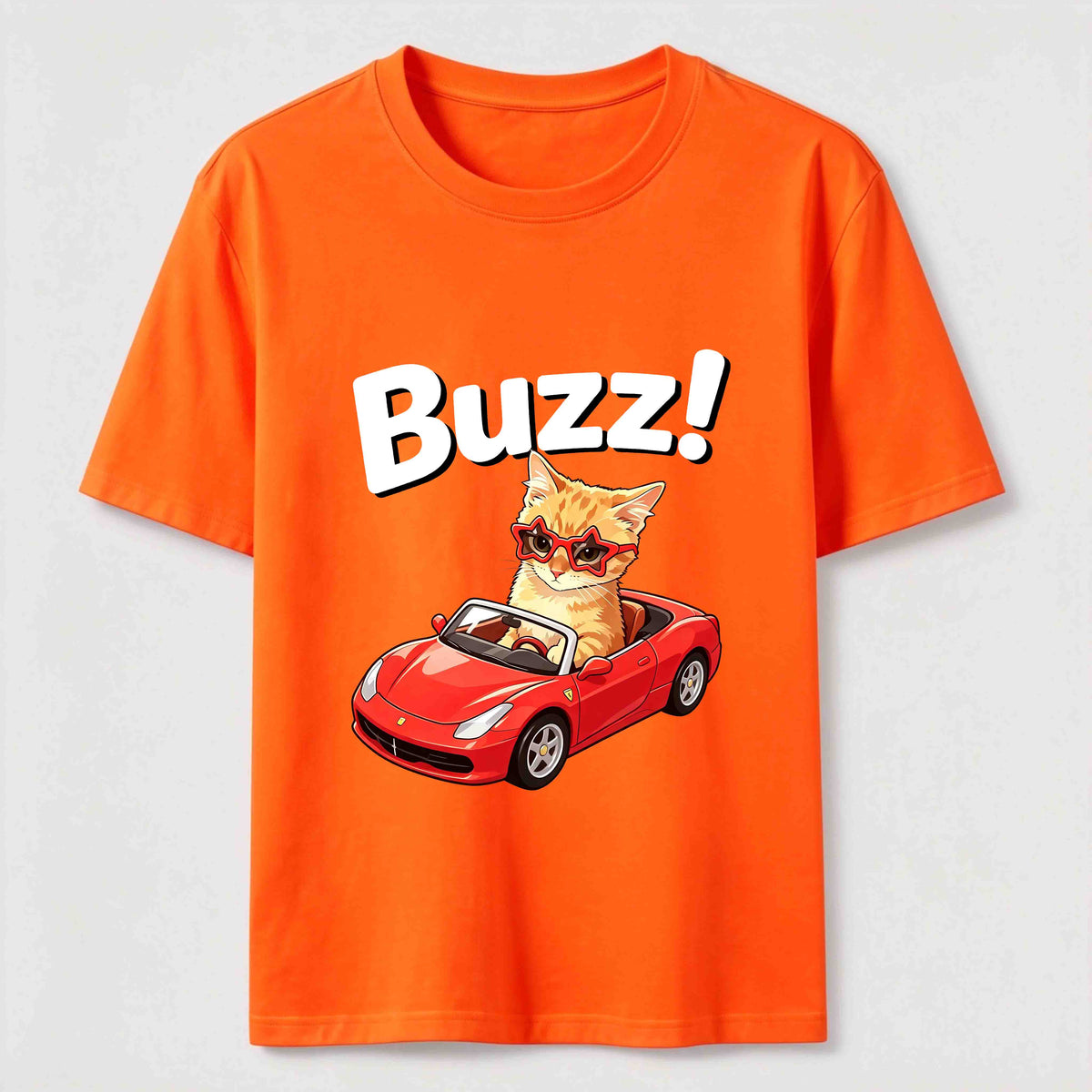 Buzz Sports Car Cat Classic T-Shirt