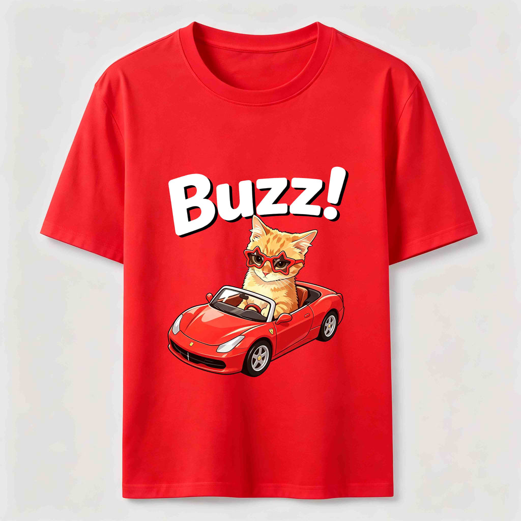 Buzz Sports Car Cat Classic T-Shirt