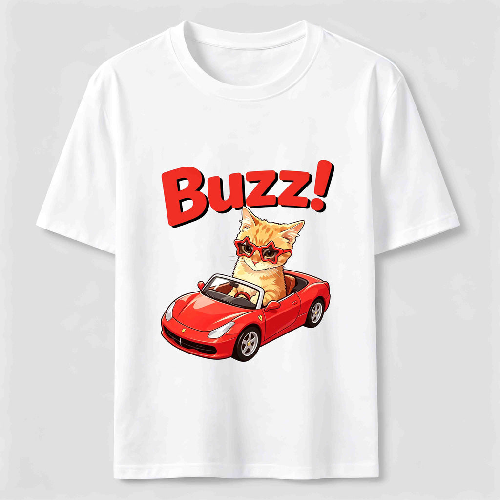 Buzz Sports Car Cat Classic T-Shirt