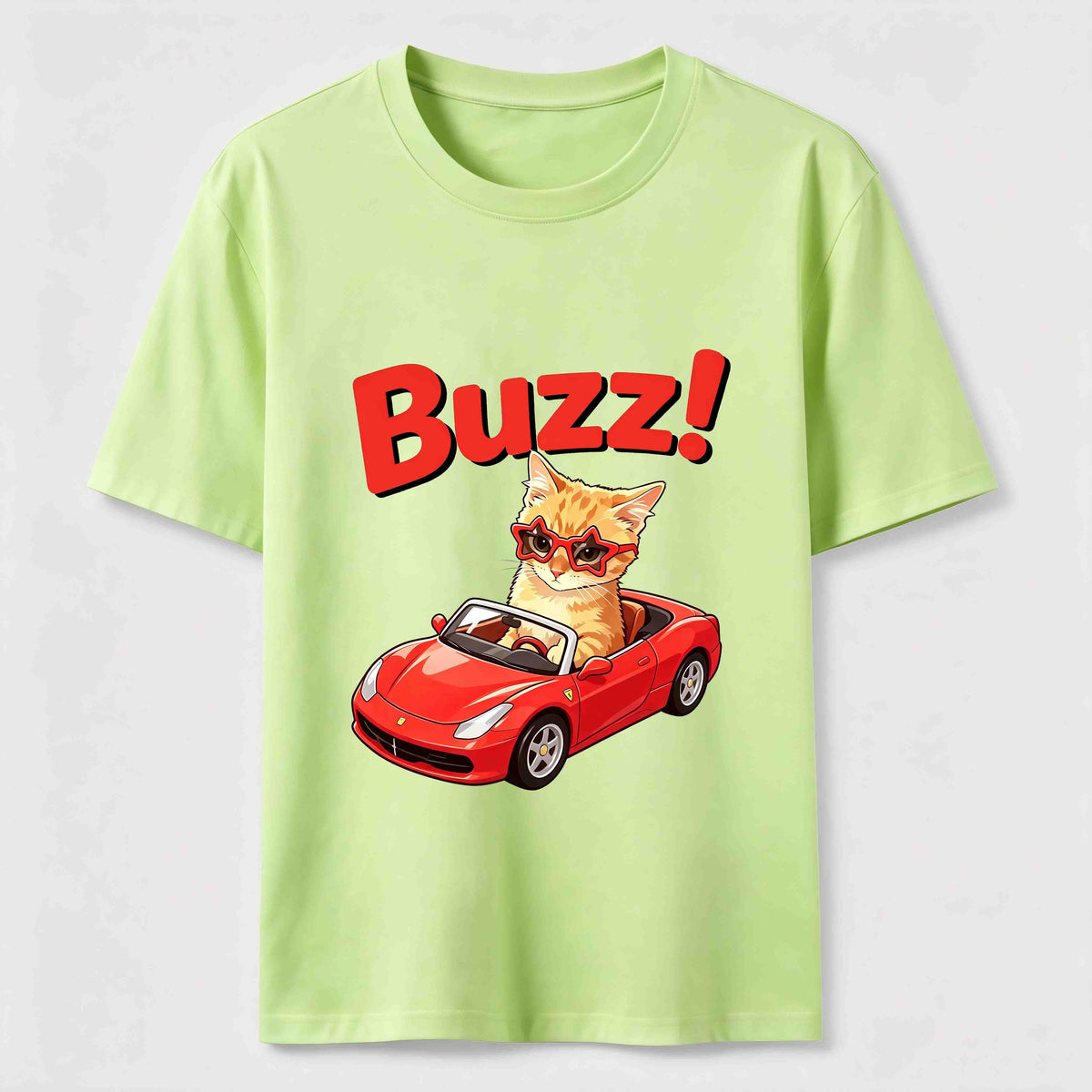 Buzz Sports Car Cat Classic T-Shirt