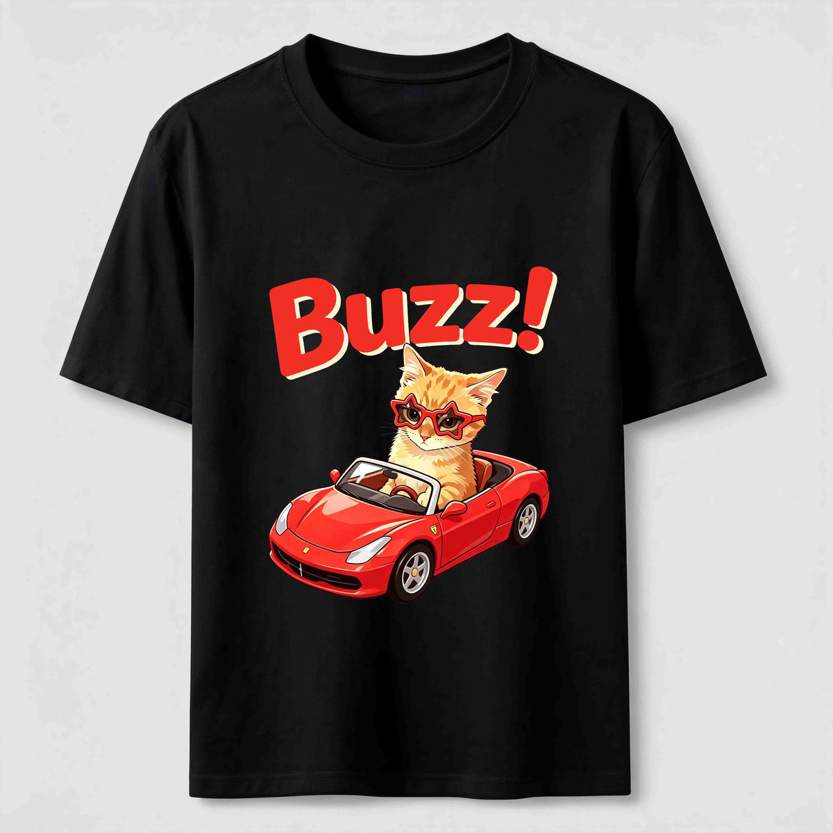 Buzz Sports Car Cat Classic T-Shirt