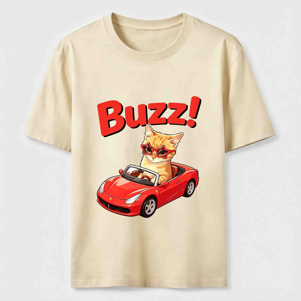 Buzz Sports Car Cat Classic T-Shirt