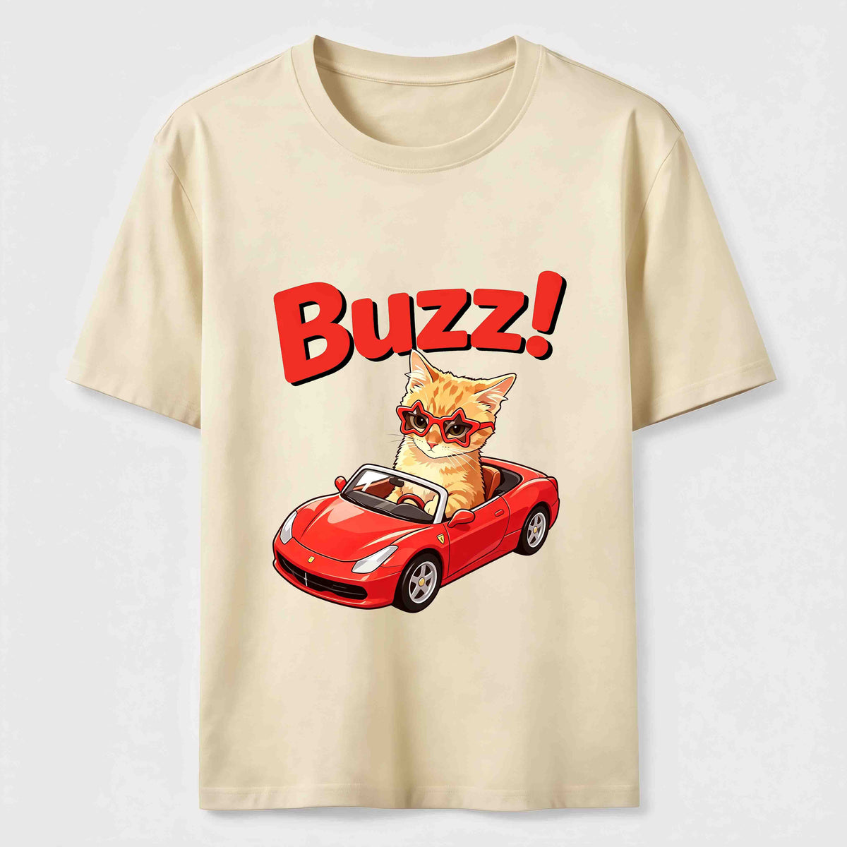 Buzz Sports Car Cat Classic T-Shirt