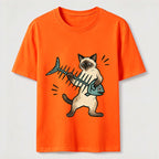 A Siamese Cat Playing The Guitar Classic T-Shirt
