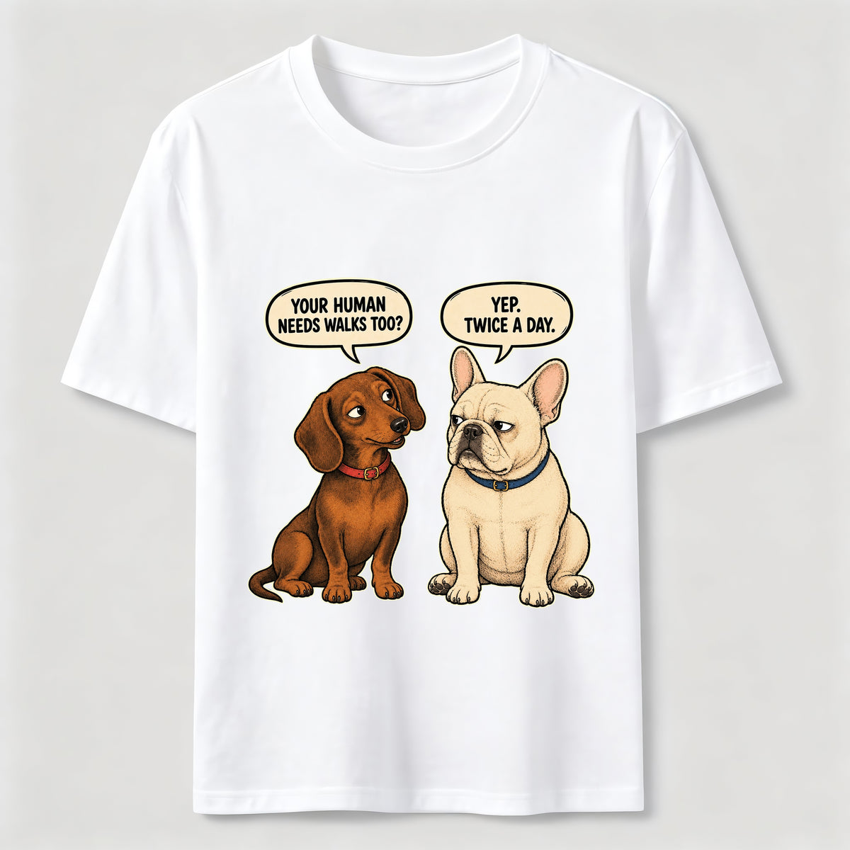 Humorous Conversations Between Dogs Classic T-Shirt